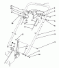 Toro 22581 - Lawnmower, 1991 (1000001-1999999) Ersatzteile HANDLE ASSEMBLY