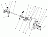 Toro 22581 - Lawnmower, 1991 (1000001-1999999) Ersatzteile REAR AXLE ASSEMBLY