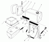 Toro 22621 - Lawnmower, 1988 (8000001-8999999) Ersatzteile GAS TANK ASSEMBLY