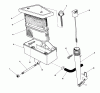 Toro 22622 - Lawnmower, 1990 (0000001-0999999) Ersatzteile AIR CLEANER (ENGINE MODEL NO. VMH7-4)