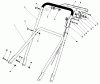 Toro 22700C - Lawnmower, 1988 (8000001-8999999) Ersatzteile HANDLE ASSEMBLY