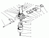 Toro 22700BC - Lawnmower, 1995 (5900001-5999999) Ersatzteile CARBURETOR ASSEMBLY (MODEL NO. 47PR4-3)
