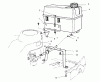 Toro 22700BC - Lawnmower, 1995 (5900001-5999999) Ersatzteile GAS TANK ASSEMBLY
