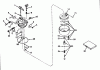 Toro 23000 - 21" Whirlwind Hevi-Duty Lawnmower, 1966 (6000001-6999999) Ersatzteile CARBURETOR NO. 631117
