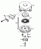 Toro 23000 - 21" Whirlwind Hevi-Duty Lawnmower, 1966 (6000001-6999999) Ersatzteile REWIND STARTERS NO. 590420