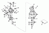 Toro 23144 - 21" Whirlwind Hevi-Duty Lawnmower, 1974 (4000001-4999999) Ersatzteile CARBURETOR NO. 631165