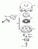 Toro 23144 - 21" Whirlwind Hevi-Duty Lawnmower, 1974 (4000001-4999999) Ersatzteile REWIND STARTER NO. 590420