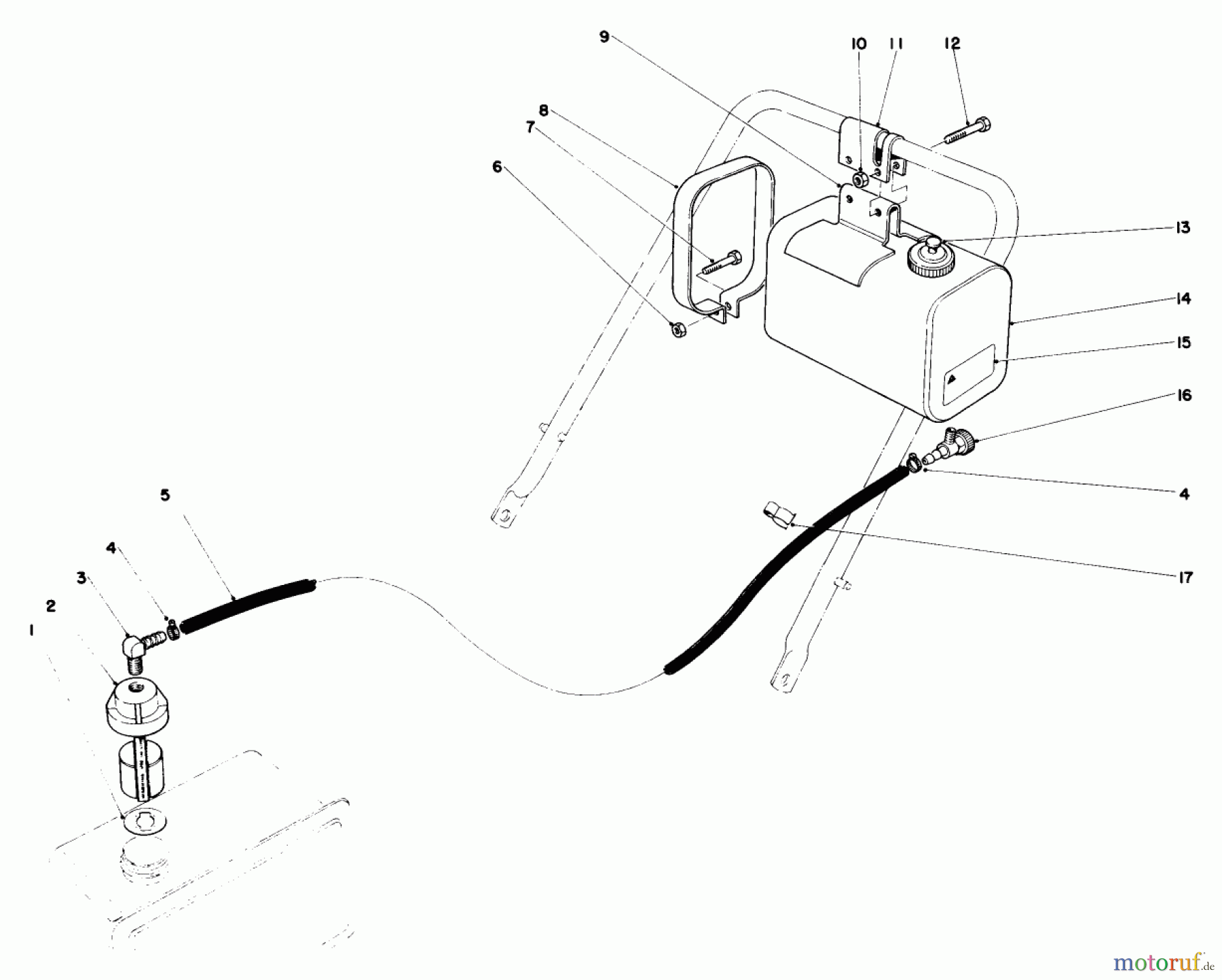  Toro Neu Mowers, Walk-Behind Seite 2 23022 - Toro Lawnmower, 1983 (3000001-3999999) REMOTE FUEL TANK KIT NO. 28-5590 (OPTIONAL)