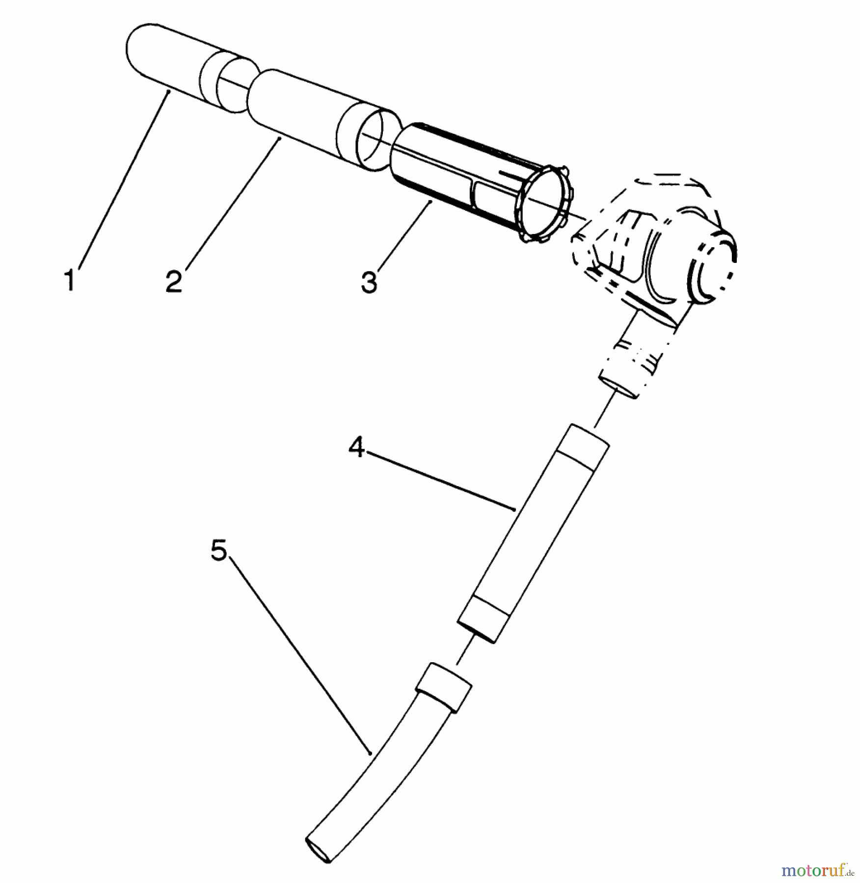  Toro Neu Blowers/Vacuums/Chippers/Shredders 51547 (700) - Toro 700 Rake-O-Vac, 1993 (39015000-39999999) TUBE ASSEMBLY