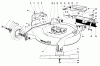 Toro 23158 - 21" Whirlwind Hevi-Duty Lawnmower, 1978 (8000001-8999999) Ersatzteile HOUSING ASSEMBLY