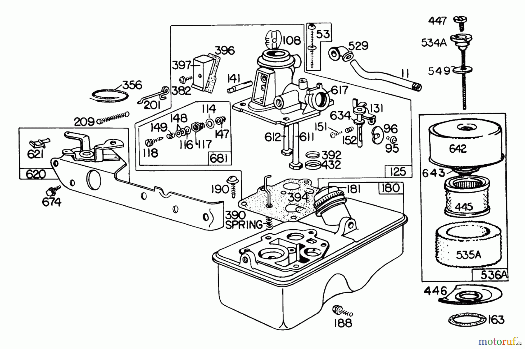  Toro Neu Mowers, Walk-Behind Seite 2 23333 - Toro Lawnmower, 1978 (8000001-8999999) ENGINE BRIGGS & STRATTON MODEL 110908-0380-01 #1