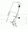 Toro 23333 - Lawnmower, 1978 (8000001-8999999) Ersatzteile HANDLE ASSEMBLY