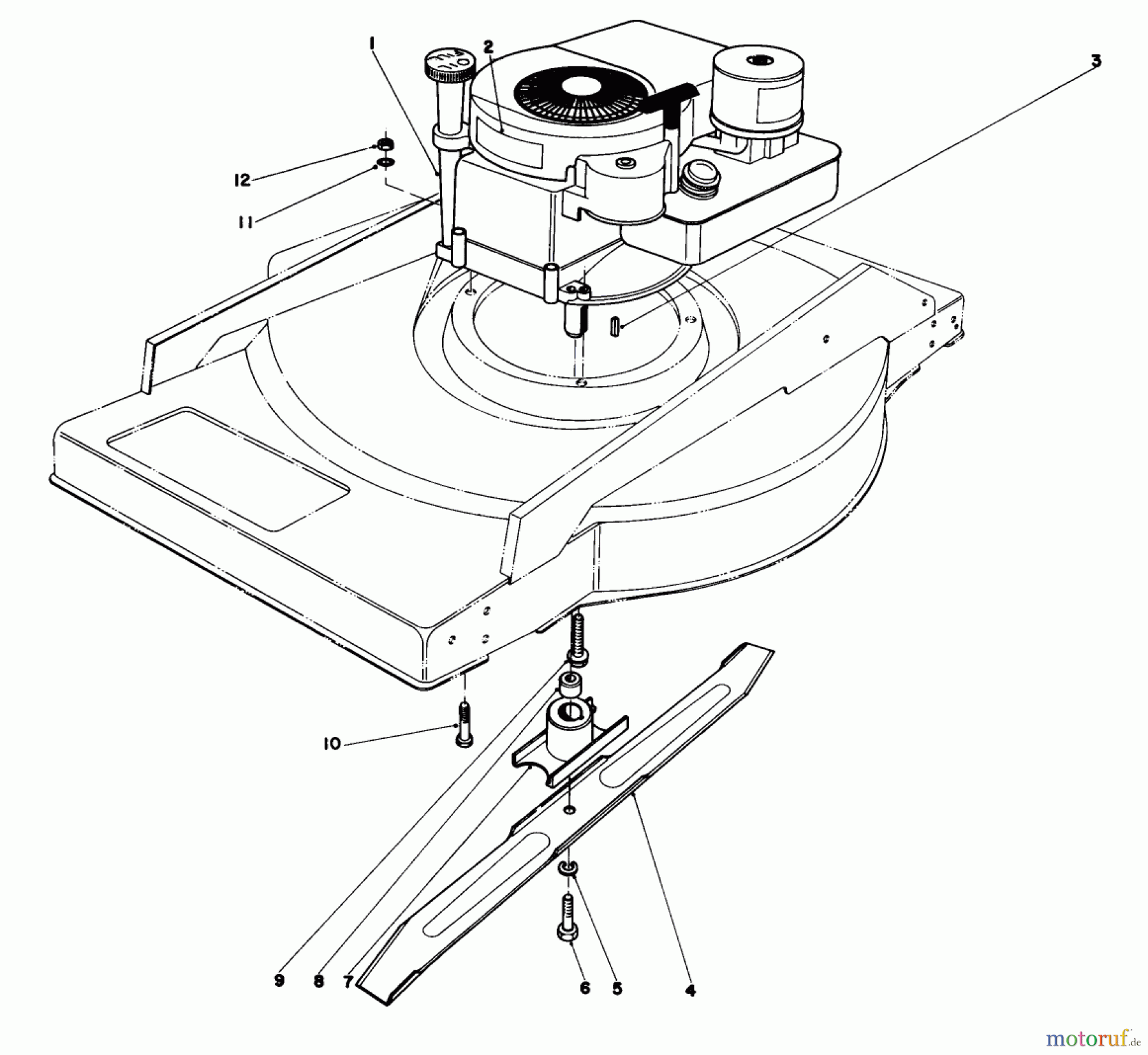 Toro Neu Mowers, Walk-Behind Seite 2 23400 - Toro Lawnmower, 1980 (0000001-0999999) ENGINE ASSEMBLY