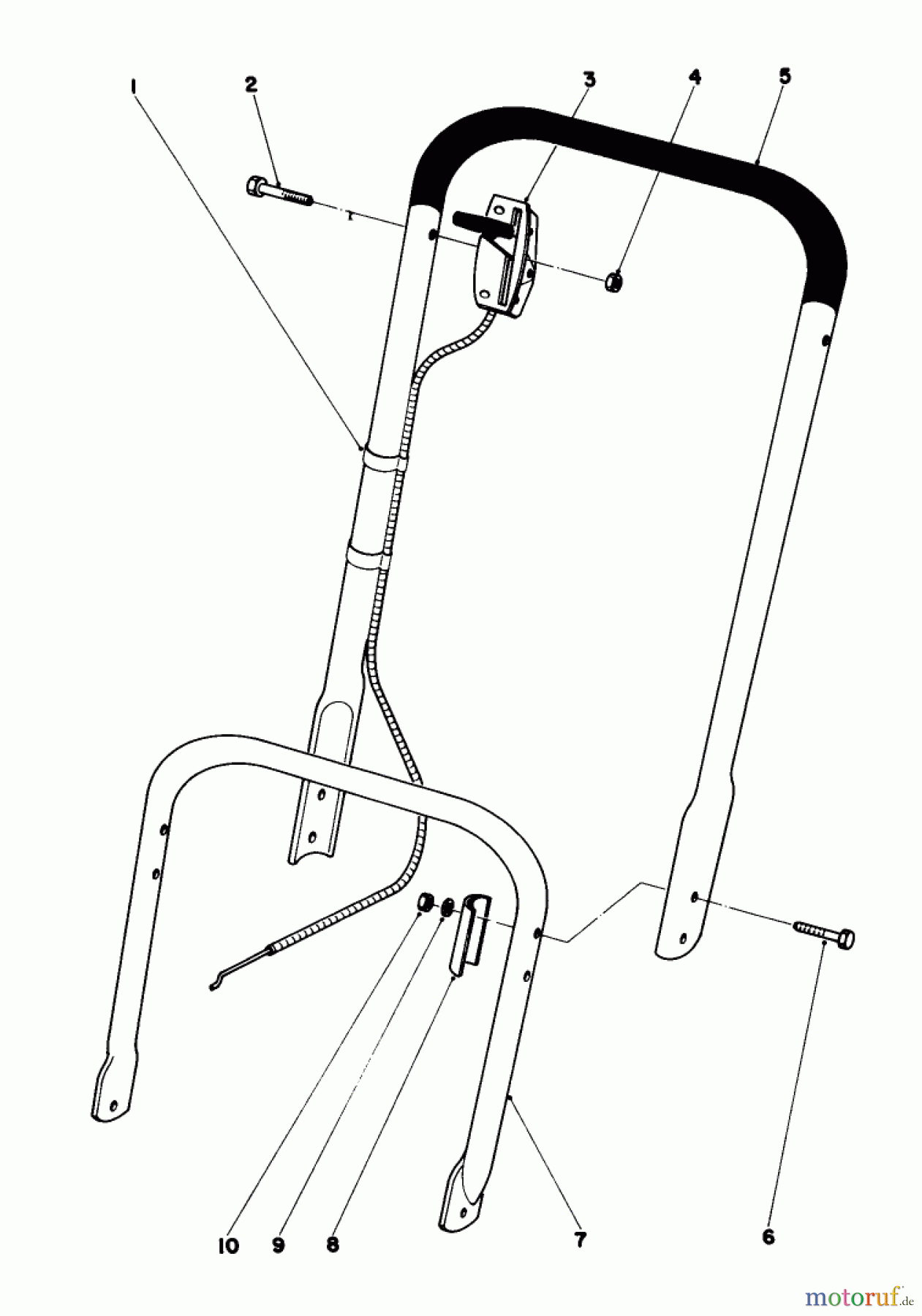 Toro Neu Mowers, Walk-Behind Seite 2 23400 - Toro Lawnmower, 1982 (2000001-2999999) HANDLE ASSEMBLY
