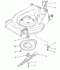 Toro 26620BG - Lawnmower, 1991 (1000001-1999999) Ersatzteile BLADE ASSEMBLY