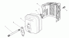 Toro 26620BG - Lawnmower, 1991 (1000001-1999999) Ersatzteile MUFFLER ASSEMBLY (ENGINE NO. VM140)