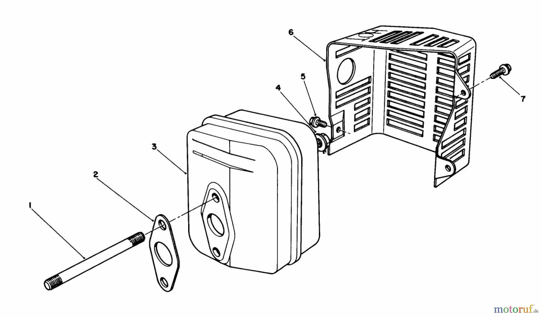  Toro Neu Mowers, Walk-Behind Seite 2 26620C - Toro Lawnmower, 1989 (9000001-9999999) MUFFLER ASSEMBLY (ENGINE NO. VMJ8)