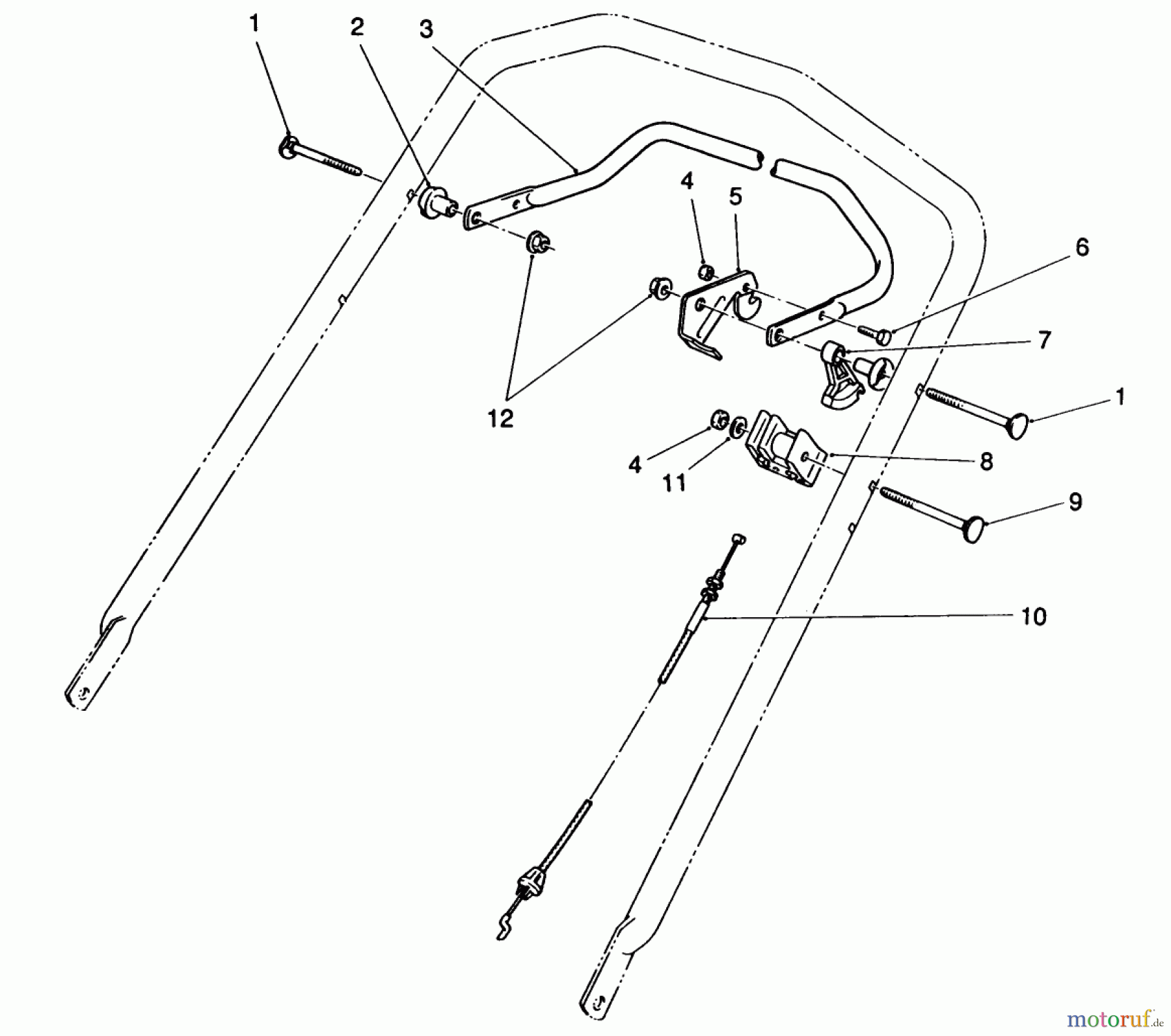 Toro Neu Mowers, Walk-Behind Seite 2 26620C - Toro Lawnmower, 1989 (9000001-9999999) TRACTION CONTROL ASSEMBLY