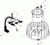 Toro 26621 - Lawnmower, 1990 (0000001-0999999) Ersatzteile MAGNETO & FLYWHEEL ASSEMBLY (ENGINE MODEL NO. VMK9-2)