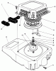 Toro 26621 - Lawnmower, 1990 (0000001-0999999) Ersatzteile RECOIL ASSEMBLY (ENGINE MODEL NO. VMK9-2)