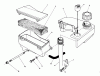 Toro 26622 - Lawnmower, 1989 (9000001-9999999) Ersatzteile AIR CLEANER & FUEL TANK ASSEMBLY (ENGINE MODEL NO. VMJ8)