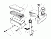 Toro 26622 - Lawnmower, 1990 (0000001-0003100) Ersatzteile AIR CLEANER & FUEL TANK ASSEMBLY (ENGINE MODEL NO. VMJ8)