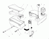 Toro 26623 - Lawnmower, 1990 (0000001-0999999) Ersatzteile AIR CLEANER & FUEL TANK ASSEMBLY (ENGINE MODEL NO. VMK9-2)