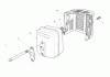Toro 26623 - Lawnmower, 1990 (0000001-0999999) Ersatzteile MUFFLER ASSEMBLY (ENGINE MODEL NO. VMK9-2)