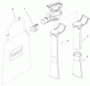Toro 51568 - Quiet Blower Vac, 1999 (99000001-99100000) Ersatzteile TUBE AND BAG ASSEMBLY