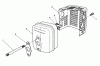 Toro 26624C - Lawnmower, 1989 (9000001-9999999) Ersatzteile MUFFLER ASSEMBLY (ENGINE MODEL NO. VMG6, VMH7 & VMJ8)