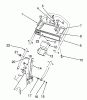 Toro 26624 - Lawnmower, 1990 (0001102-0999999) Ersatzteile HANDLE ASSEMBLY