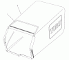 Toro 26625BG - Lawnmower, 1991 (1000001-1999999) Ersatzteile GRASS BAG ASSEMBLY MODEL 26625B SERIAL NOS. 1000101-1000362 MODEL 26625BG SERIAL NOS. 1000101-1000300