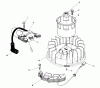Toro 26625BG - Lawnmower, 1991 (1000001-1999999) Ersatzteile MAGNETO & FLYWHEEL ASSEMBLY (ENGINE NO. VML0-5)