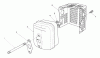 Toro 26625BG - Lawnmower, 1991 (1000001-1999999) Ersatzteile MUFFLER ASSEMBLY (ENGINE NO. VML0-5)