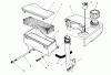 Toro 26625BG - Lawnmower, 1992 (2000001-2999999) Ersatzteile AIR CLEANER & FUEL TANK ASSEMBLY (ENGINE NO. VMM1-5)