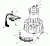 Toro 26625BG - Lawnmower, 1992 (2000001-2999999) Ersatzteile MAGNETO & FLYWHEEL ASSEMBLY (ENGINE NO. VMM1-5)