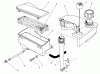 Toro 26626 - Lawnmower, 1991 (1000001-1999999) Ersatzteile AIR CLEANER & FUEL TANK ASSEMBLY (ENGINE MODEL NO. VML0-3)