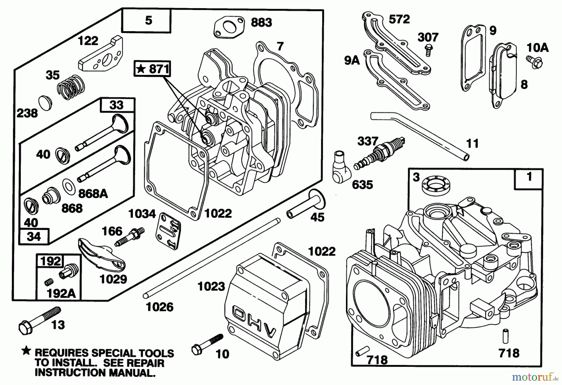 Toro Neu Mowers, Walk-Behind Seite 2 26630BG - Toro Lawnmower, 1993 (3900001-3999999) ENGINE GTS 150 #1