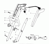 Toro 51570 - Yard Blower Vac, 1981 (1000001-1999999) Ersatzteile HANDLE ASSEMBLY