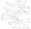 Toro 26633B - Lawnmower, 1996 (6900001-6999999) Ersatzteile DECK ASSEMBLY