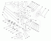 Toro 26633B - Lawnmower, 1996 (6900001-6999999) Ersatzteile DECK SUSPENSION & GEAR CASE ASSEMBLY