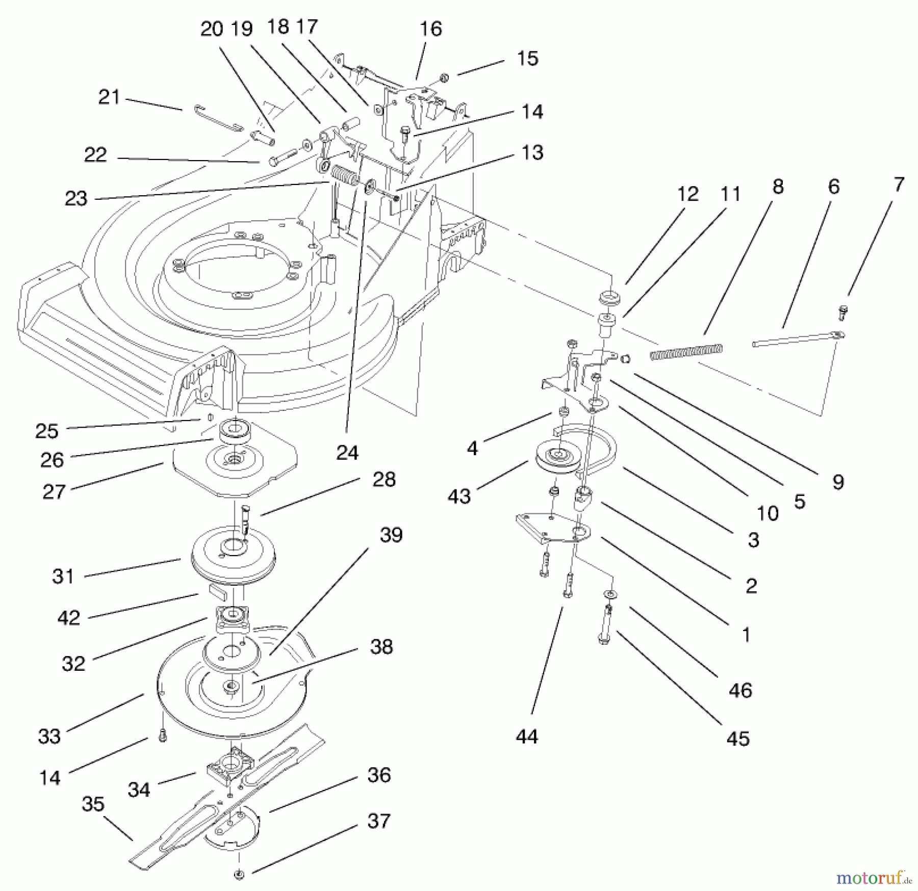 Toro Neu Mowers, Walk-Behind Seite 2 26638 - Toro Lawnmower, 1999 (9900001-9999999) BBC ASSEMBLY