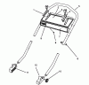 Toro 26640B - Lawnmower, 1993 (3900001-3999999) Ersatzteile HANDLE ASSEMBLY