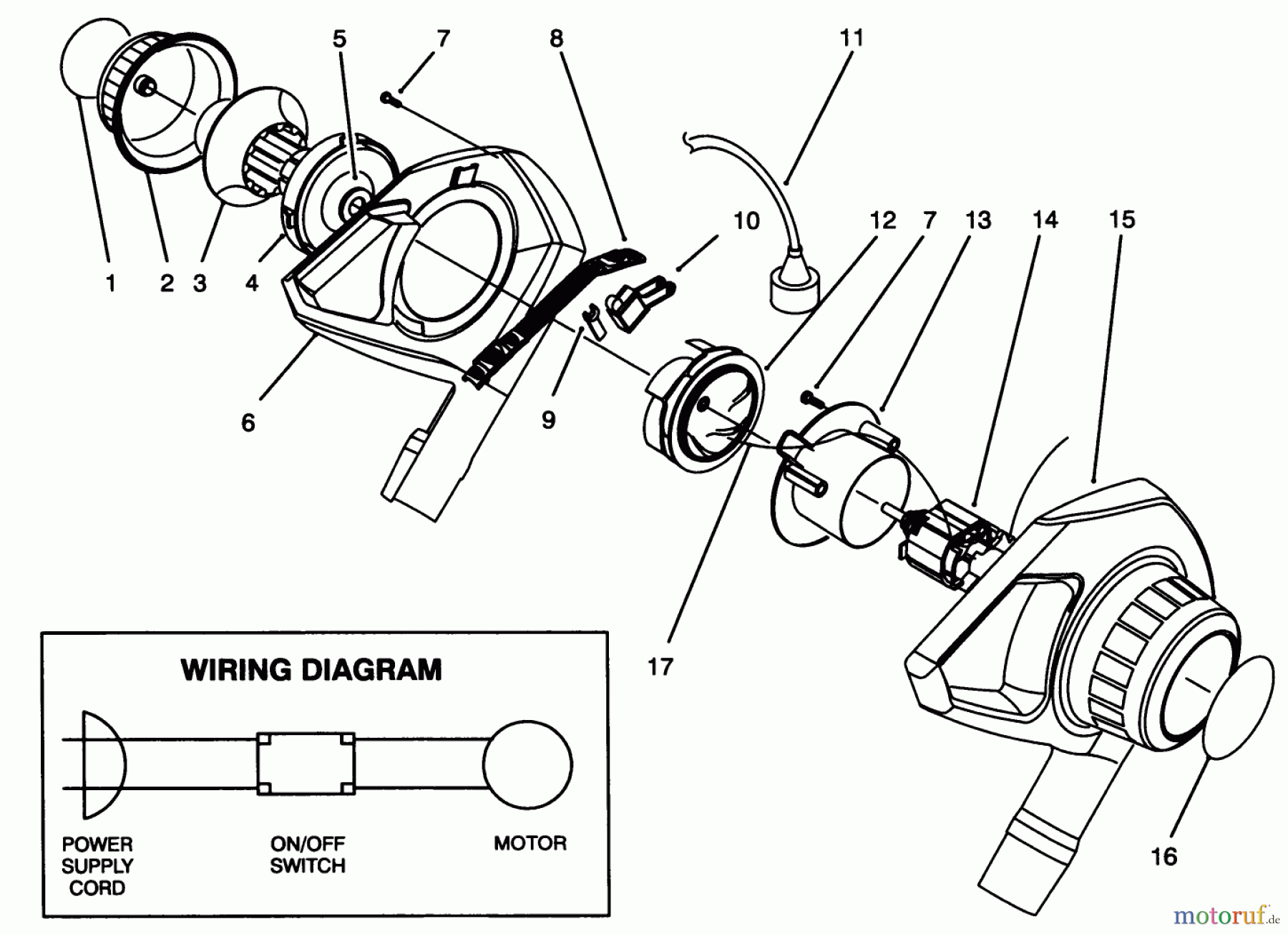 Toro Neu Blowers/Vacuums/Chippers/Shredders 51571 - Toro Yard Blower Vac, 1994 (49000001-49999999) BLOWER ASSEMBLY