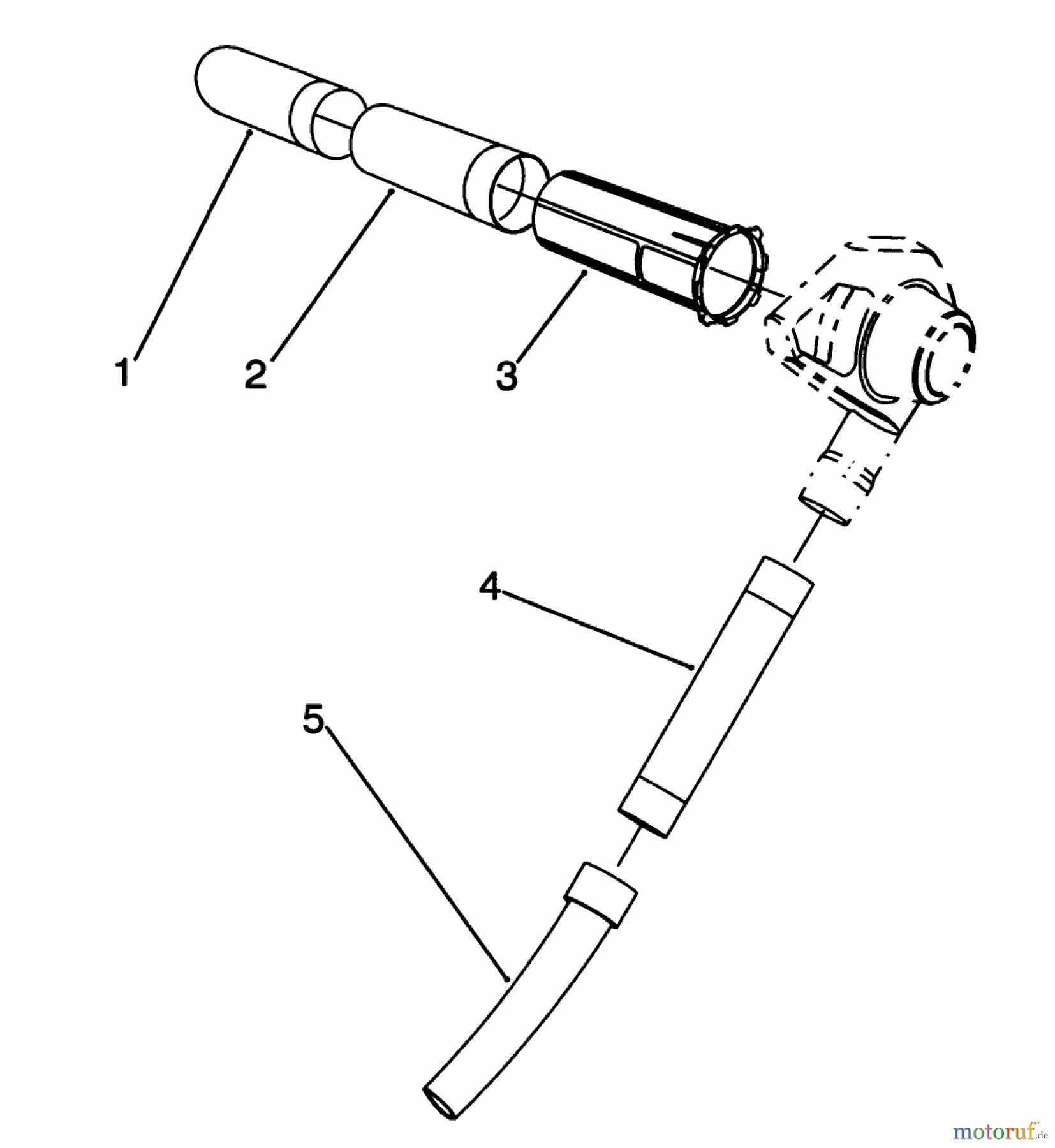 Toro Neu Blowers/Vacuums/Chippers/Shredders 51571 - Toro Yard Blower Vac, 1994 (49000001-49999999) TUBE ASSEMBLY