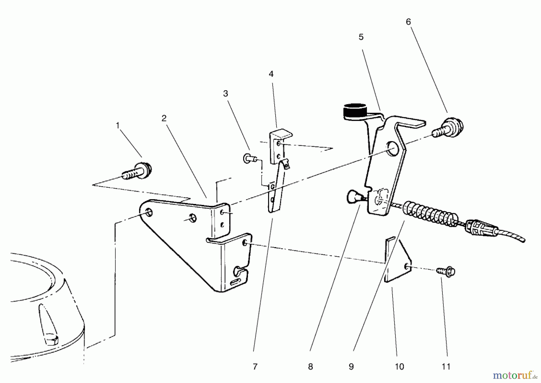 Toro Neu Mowers, Walk-Behind Seite 2 26643B - Toro Lawnmower, 1996 (6900001-6999999) BRAKE ASSEMBLY #1