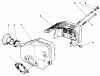 Toro 26683 - Lawnmower, 1990 (0000001-0999999) Ersatzteile MUFFLER ASSEMBLY (ENGINE NO. 47PK9-2)