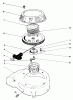 Toro 26683 - Lawnmower, 1990 (0000001-0999999) Ersatzteile RECOIL ASSEMBLY (ENGINE MODEL NO. 47PK9-2)
