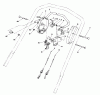 Toro 26683 - Rear Bagger Mower, 1992 (2000001-2999999) Ersatzteile TRACTION CONTROL ASSEMBLY