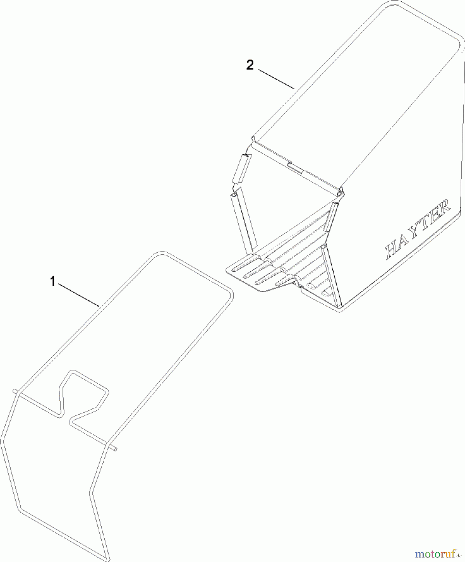 Toro Neu Mowers, Walk-Behind Seite 2 446E (R48) - Toro R48 Recycling Mower, 2008 (SN 280000001-290999999) GRASSBAG ASSEMBLY